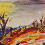Sommer-Glut | Malerei halb abstrakt | Atelier Franiek | Gemälde und Kunst